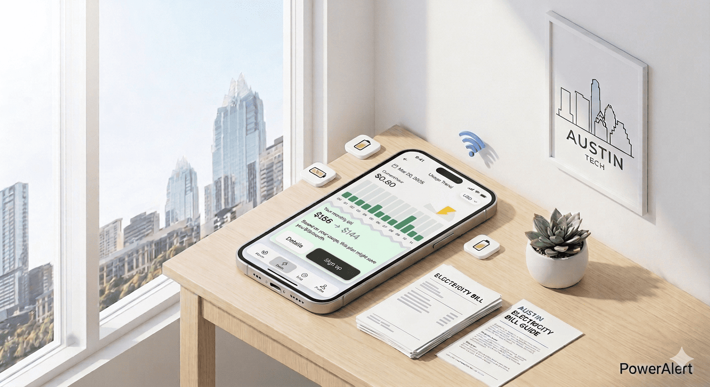 Illustration for the Austin electricity bill guide.